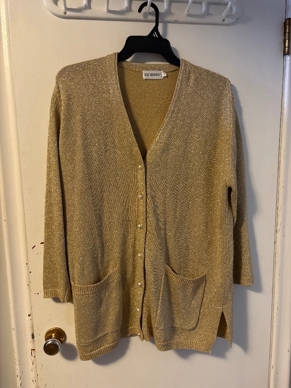 Gold sparkle cardigan